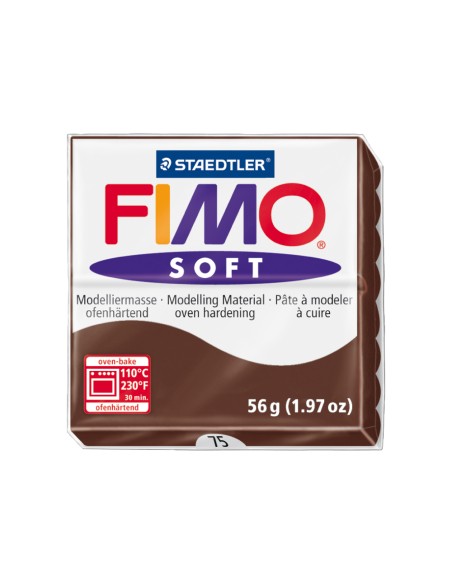 Pasta staedtler fimo soft 57 gr color chocolate