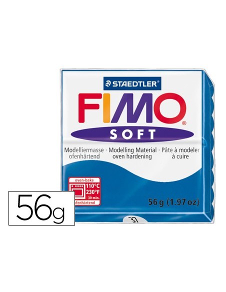 Pasta staedtler fimo soft 57 gr color azul