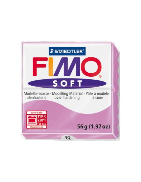 Pasta staedtler fimo soft 57 gr color violeta...