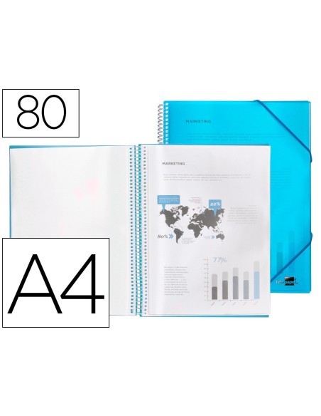 Carpeta liderpapel escaparate con espiral 80...