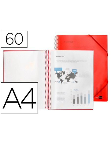 Carpeta liderpapel escaparate con espiral 60...