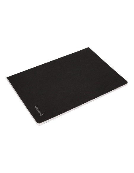 Libreta liderpapel tapa negra a5 80 hojas 60g/m2 horizontal con doble margen