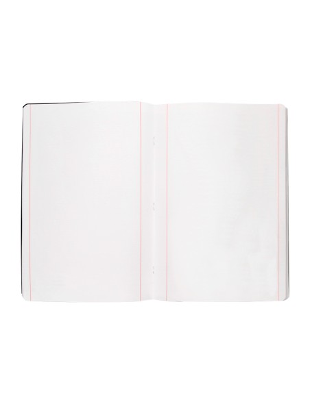 Libreta liderpapel tapa negra a4 80 hojas 60g/m2 liso con doble margen