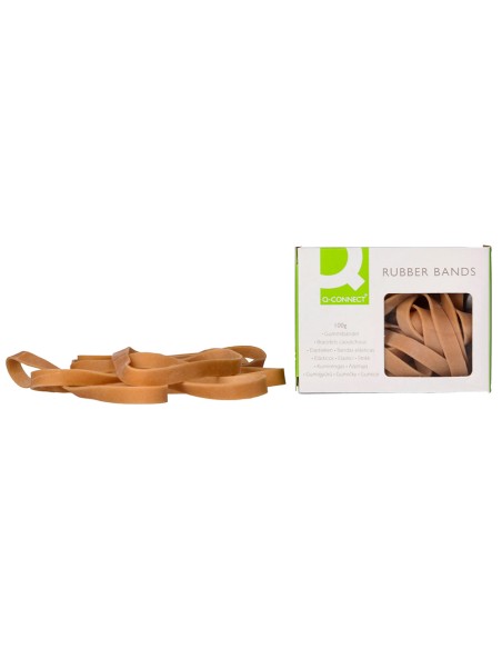Bandas elasticas q-connect 100 gr 150x9 mm numero 15
