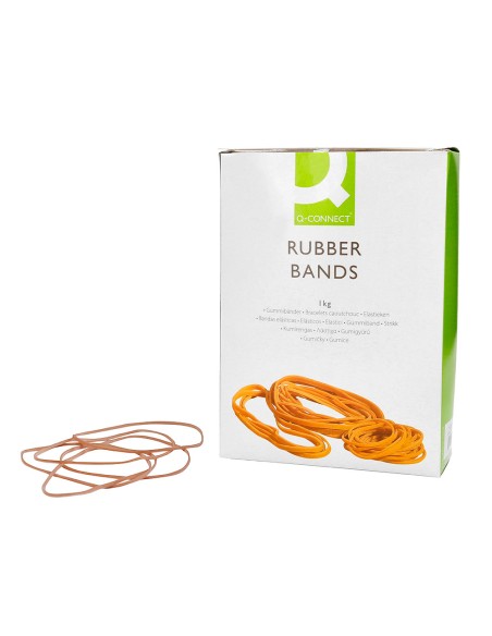 Gomillas elasticas q-connect 1000 gr numero 10 100 x 2 mm