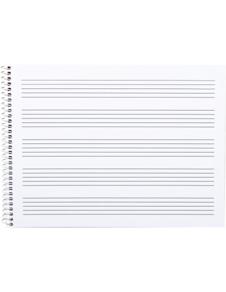 Bloc musica liderpapel pentagrama 4mm cuarto 20 hojas 100g/m2