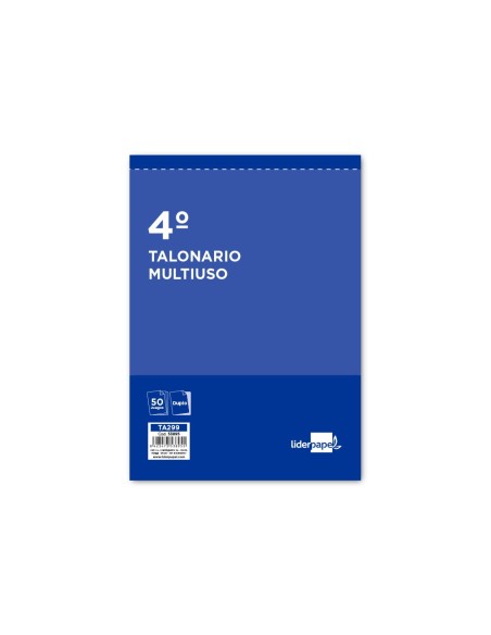 Talonario liderpapel multiusos cuarto original...