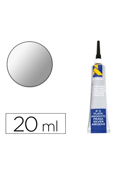 Contorno relieve la pajarita plata r-2