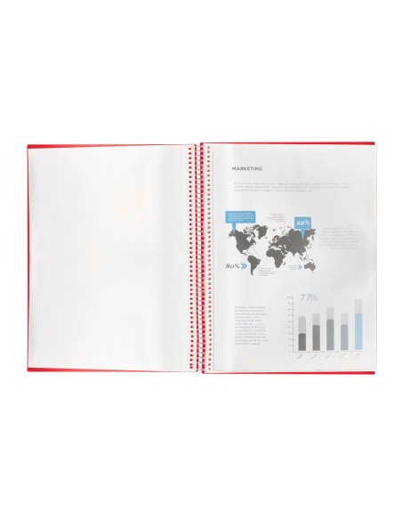 Carpeta liderpapel escaparate con espiral 30...