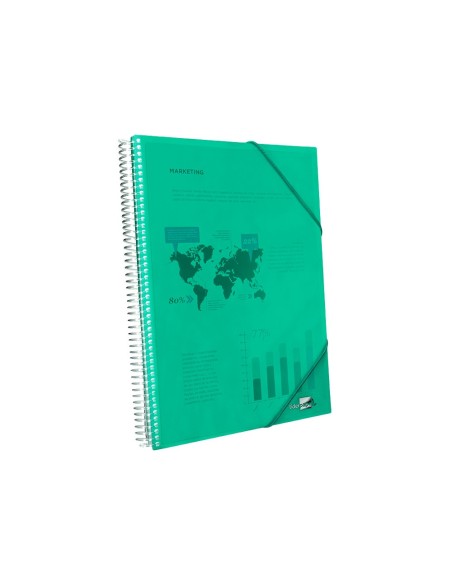 Carpeta liderpapel escaparate con espiral 20...