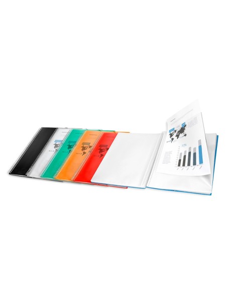 Carpeta liderpapel escaparate con espiral 10...