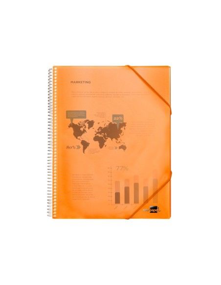 Carpeta liderpapel escaparate con espiral 10...