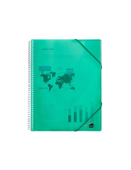 Carpeta liderpapel escaparate con espiral 10...