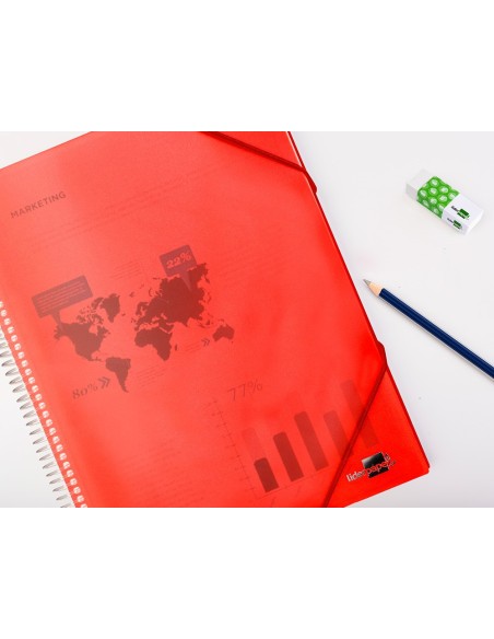 Carpeta liderpapel escaparate con espiral 10...