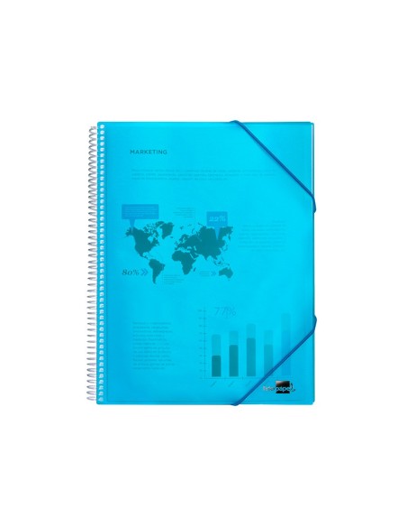 Carpeta liderpapel escaparate con espiral 10...