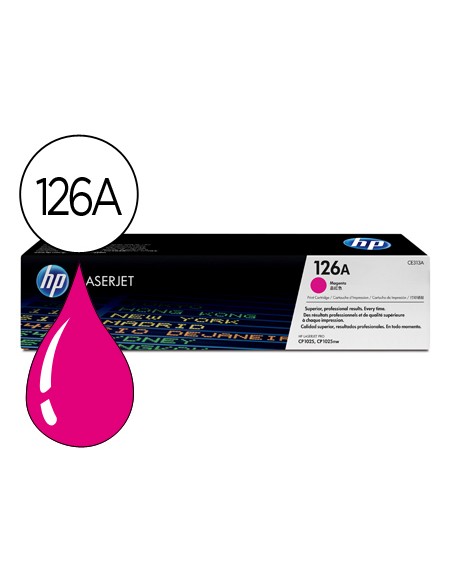 Toner hp laserjet cp1025 mfp m175a ce313a magenta -1000 pag-