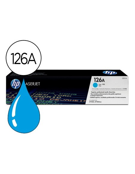 Toner hp laserjet cp1025 mfp m175a ce311a cian...