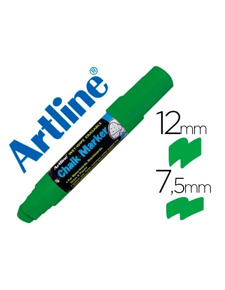 Rotulador artline pizarra verde negra epw-12 mm...