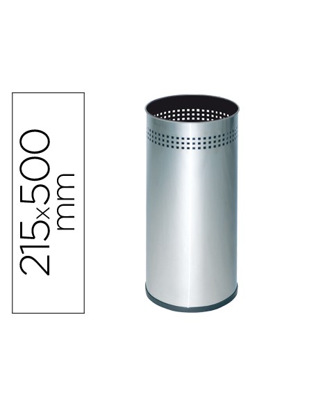 Paraguero metalico 314 perforado plateado 50x21,5 cm