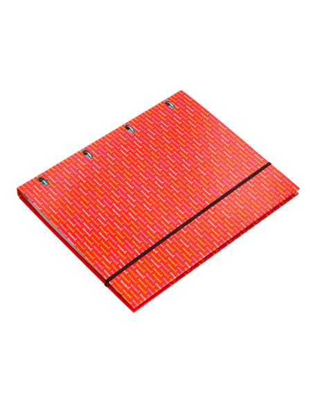 Carpeta con recambio liderpapel a5 cuadro 5mm forrada 4 anillas 20mm