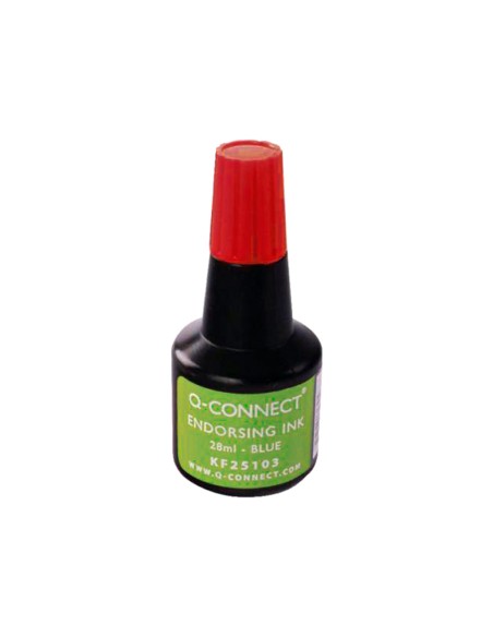 Tinta tampon q-connect rojo bote 28 ml