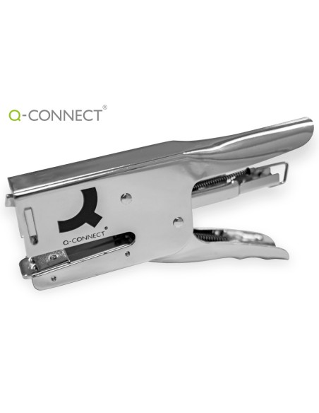 Grapadora q-connect de tenaza capacidad 40 hojas usa grapas 24/6 26/6