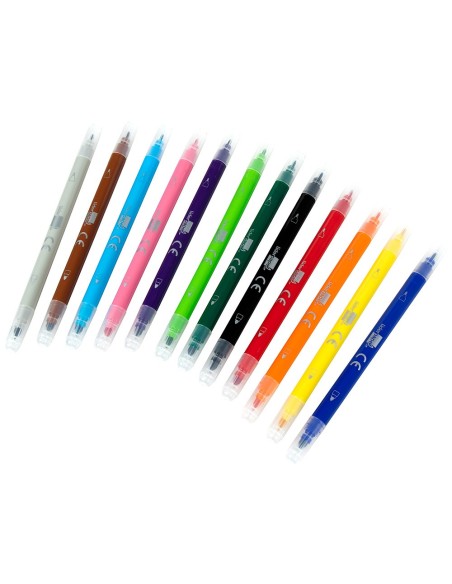 Rotulador liderpapel duo doble punta fina y...