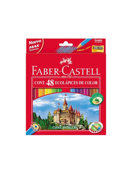 Lapices de colores faber-castell c/48 colores...