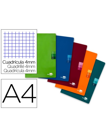 Libreta liderpapel scriptus a4 48 hojas 90g/m2...