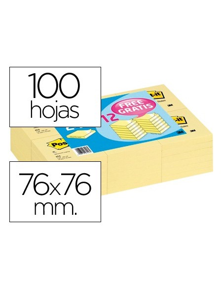 Bloc de notas adhesivas quita y pon post-it...