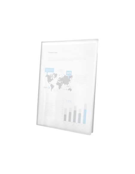 Carpeta liderpapel escaparate 47074 60 fundas polipropileno din a4 transparente translucido