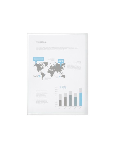 Carpeta liderpapel escaparate 47074 60 fundas polipropileno din a4 transparente translucido