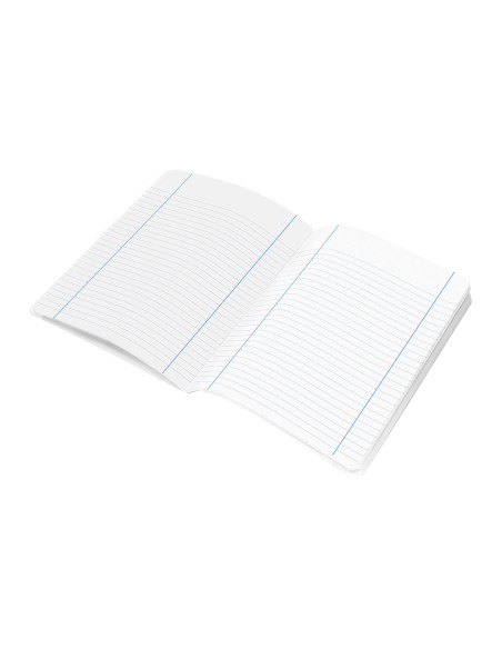 Libreta liderpapel smart a5 80 hojas 60g/m2 horizontal con doble margen colores surtidos tapa blanda
