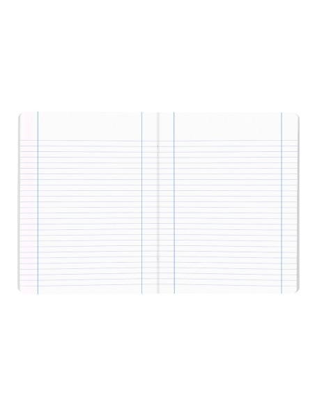 Libreta liderpapel smart a5 80 hojas 60g/m2 horizontal con doble margen colores surtidos tapa blanda