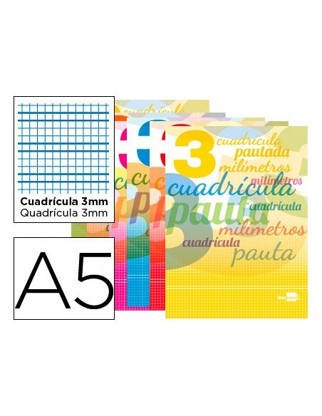 Libreta liderpapel pautaguia tapa cartoncillo...