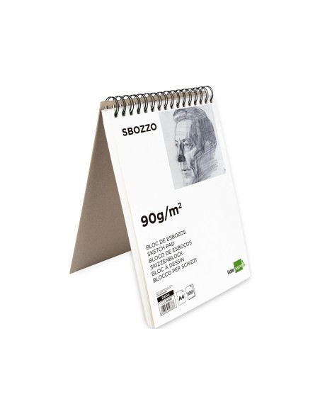 Bloc dibujo liderpapel esbozos espiral din a4...