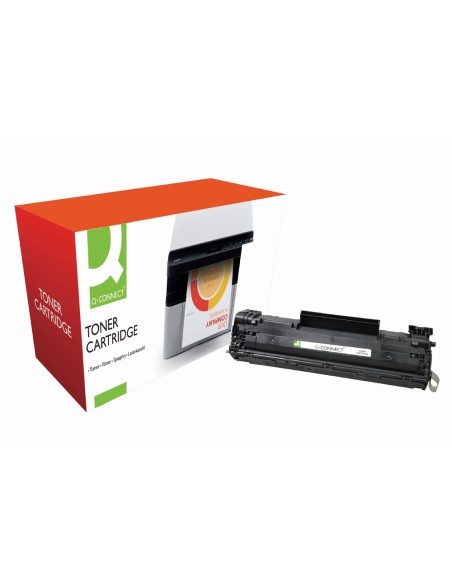 Toner q-connect compatible hp cb436a laserjet...