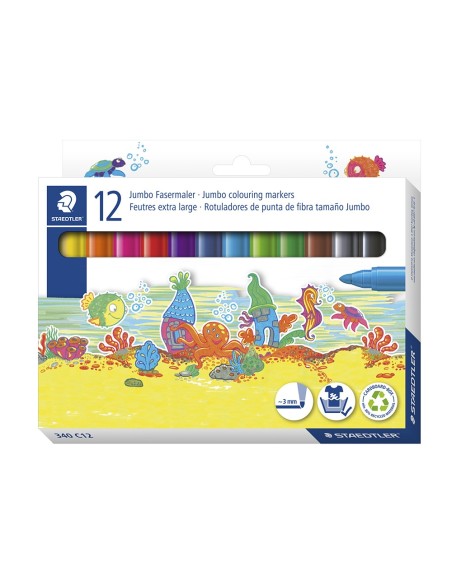 Rotulador staedtler color jumbo trazo 3 mm...
