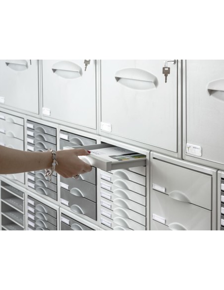 Fichero cajones de sobremesa archisystem 356x316x303 mm 3 cajones color gris