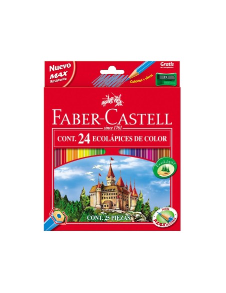Lapices de colores faber-castell c/ 24 colores...