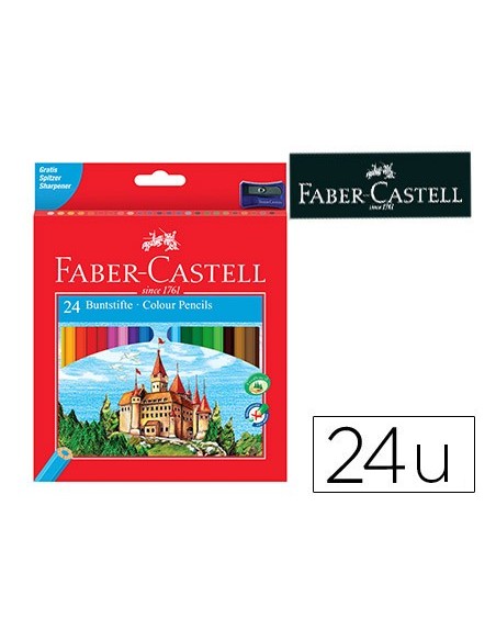 Lapices de colores faber-castell c/ 24 colores...