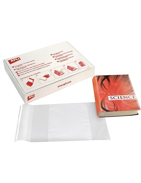 Forralibro pvc con solapa ajustable adhesivo...