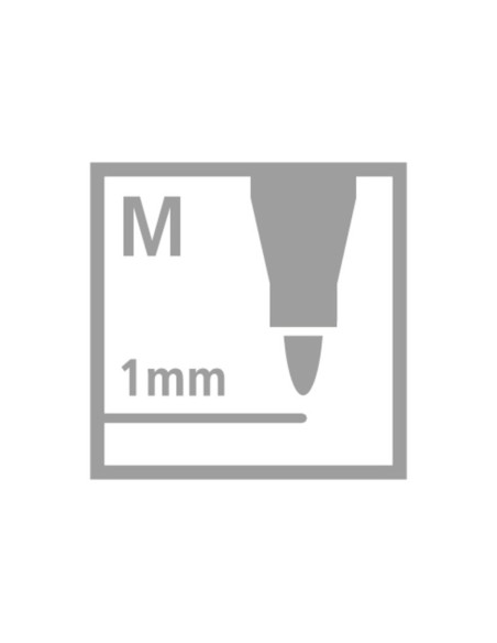 Rotulador stabilo acuarelable pen 68 negro punta gruesa 1mm