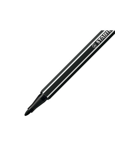 Rotulador stabilo acuarelable pen 68 negro punta gruesa 1mm