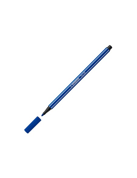 Rotulador stabilo acuarelable pen 68 azul marino punta gruesa 1mm