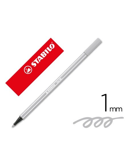 Rotulador stabilo acuarelable pen 68 gris...