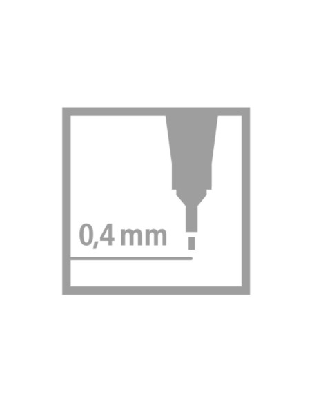 Rotulador stabilo punta de fib ra point 88 gris...