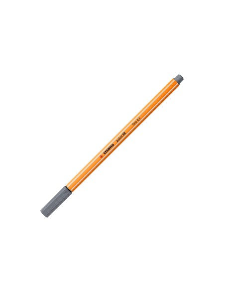 Rotulador stabilo punta de fib ra point 88 gris...