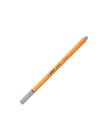Rotulador stabilo punta de fib ra point 88 gris...