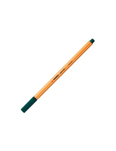 Rotulador stabilo punta de fib ra point 88 verde pino punta fina 0,4mm